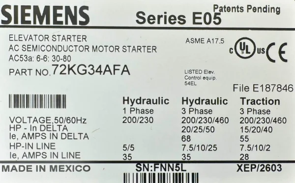 SOFTST 20-50HP 68A-480V