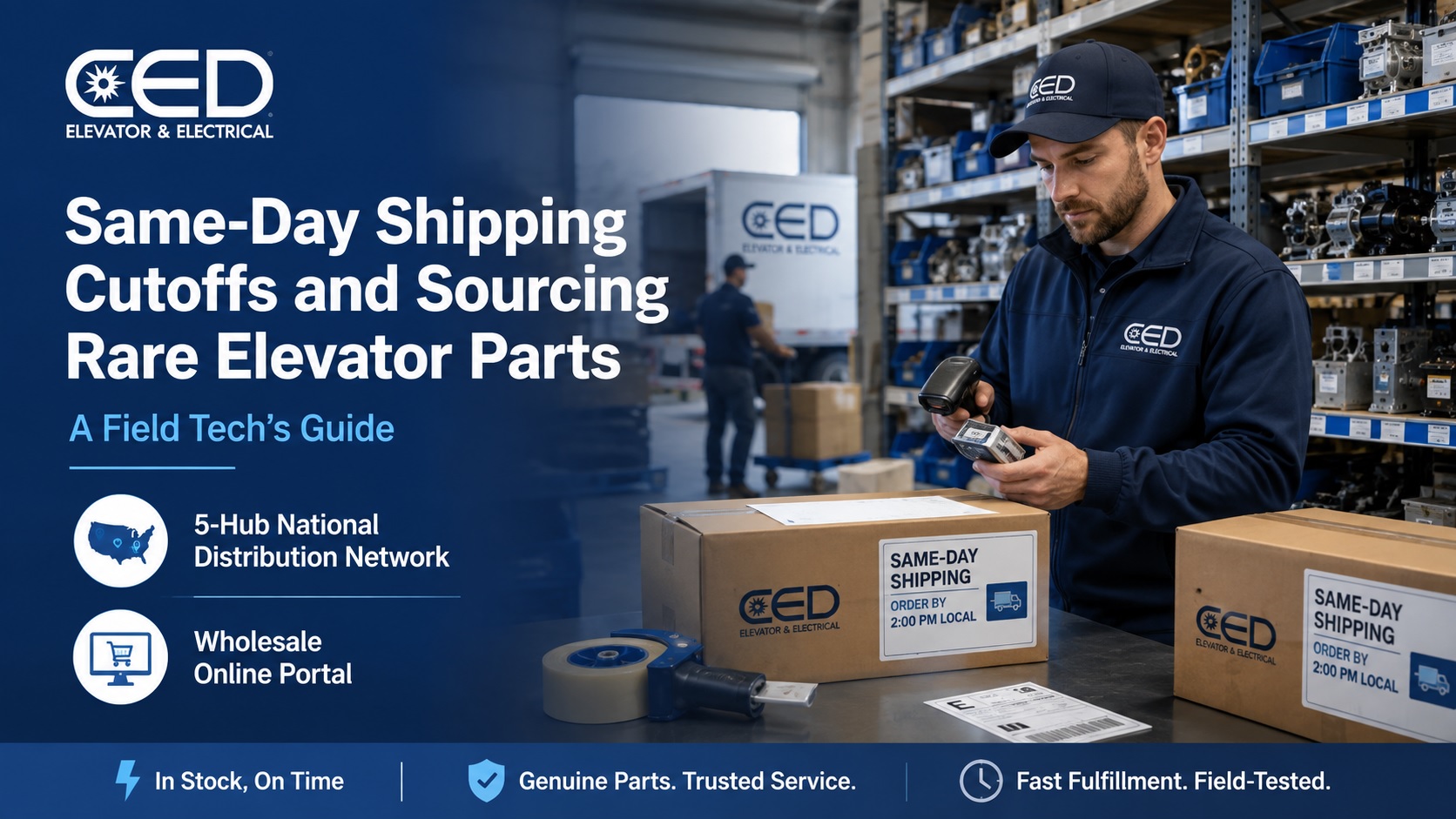 Same-Day Shipping Cutoffs and Sourcing Rare Elevator Parts: A Field Tech’s Guide