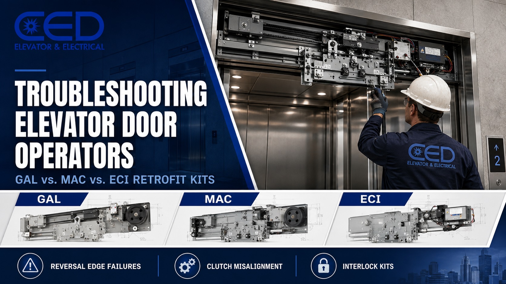 Troubleshooting Elevator Door Operators: GAL vs. MAC vs. ECI Retrofit Kits